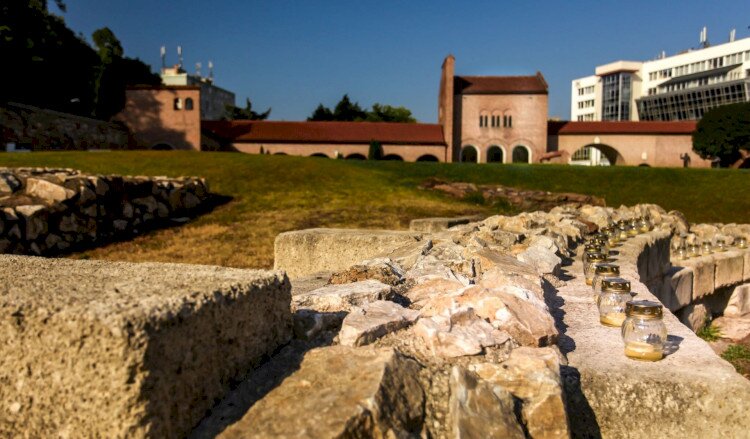 The Medieval Ruin Garden of the Coronation Basilica
