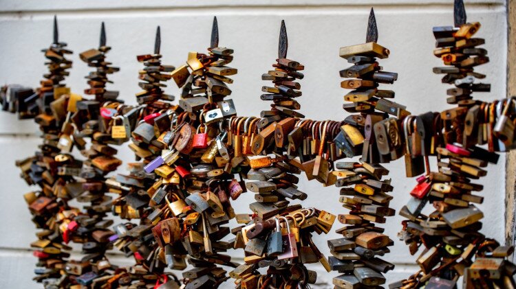 Padlock wall