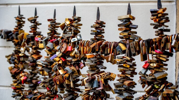 Padlock wall